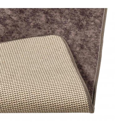 vidaXL Rug Runner MARSA Grey 80 x 100 cm Polyester and PVC