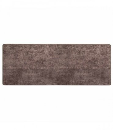 vidaXL Rug Runner MARSA Grey 100 x 250 cm Polyester and PVC