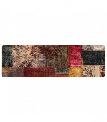 vidaXL Rug Runner MARSA Multicolour 50 x 150 cm Polyester and PVC — Colour: Patchwork