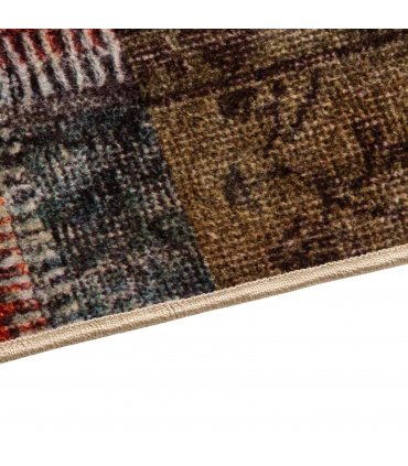 vidaXL Rug Runner MARSA Multicolour 50 x 150 cm Polyester and PVC — Colour: Patchwork