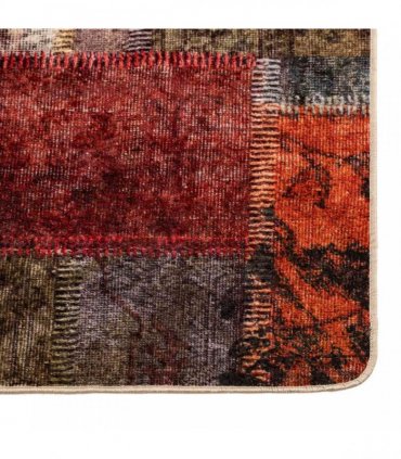 vidaXL Rug Runner MARSA Multicolour 50 x 150 cm Polyester and PVC — Colour: Patchwork