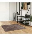 vidaXL Rug Runner MARSA Grey 100 x 100 cm Polyester and PVC