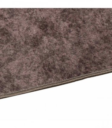 vidaXL Rug Runner MARSA Grey 100 x 100 cm Polyester and PVC