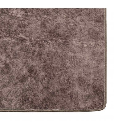 vidaXL Rug Runner MARSA Grey 100 x 100 cm Polyester and PVC