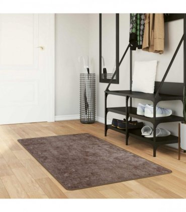vidaXL Rug Runner MARSA Grey 80 x 200 cm Polyester and PVC
