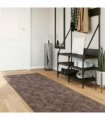 vidaXL Rug Runner MARSA Grey 100 x 450 cm Polyester and PVC