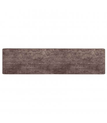 vidaXL Rug Runner MARSA Grey 100 x 450 cm Polyester and PVC