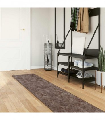 vidaXL Rug Runner MARSA Grey 50 x 300 cm Polyester and PVC