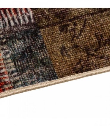 vidaXL Rug Runner MARSA Multicolour 50 x 250 cm Polyester and PVC — Colour: Patchwork