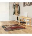 vidaXL Rug Runner MARSA Multicolour 100 x 100 cm Polyester and PVC — Colour: Patchwork