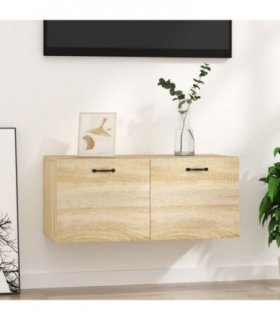 vidaXL Wall Cabinet Sonoma Oak 80x36.5x35 cm Engineered Wood