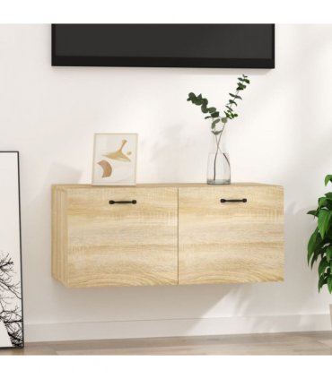 vidaXL Wall Cabinet Sonoma Oak 80x36.5x35 cm Engineered Wood