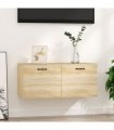 vidaXL Wall Cabinet Sonoma Oak 80x36.5x35 cm Engineered Wood