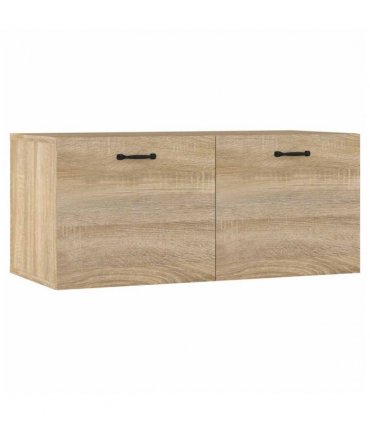 vidaXL Wall Cabinet Sonoma Oak 80x36.5x35 cm Engineered Wood
