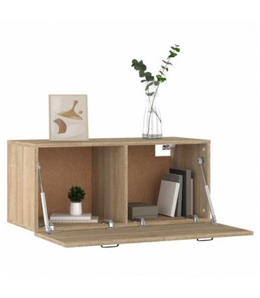 vidaXL Wall Cabinet Sonoma Oak 80x36.5x35 cm Engineered Wood