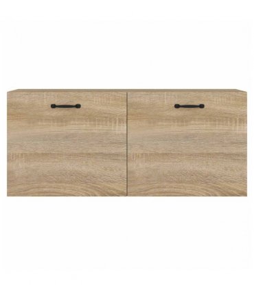 vidaXL Wall Cabinet Sonoma Oak 80x36.5x35 cm Engineered Wood