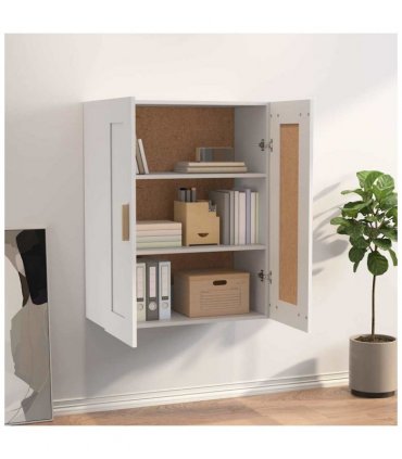 vidaXL Wall Cabinet | White | Engineered wood | Medium | Wall Cabinet — V0672080659