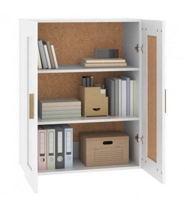 vidaXL Wall Cabinet | White | Engineered wood | Medium | Wall Cabinet — V0672080659