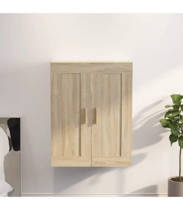 vidaXL Wall Cabinet Sonoma Oak 69.5x32.5x90 cm Engineered Wood
