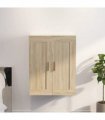 vidaXL Wall Cabinet Sonoma Oak 69.5x32.5x90 cm Engineered Wood