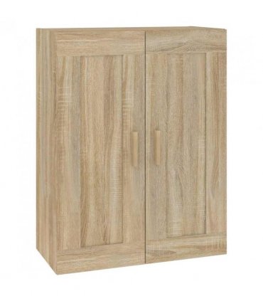 vidaXL Wall Cabinet Sonoma Oak 69.5x32.5x90 cm Engineered Wood