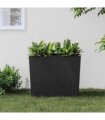 vidaXL Planter with Removable Inner Anthracite 12 / 44 L PP Rattan