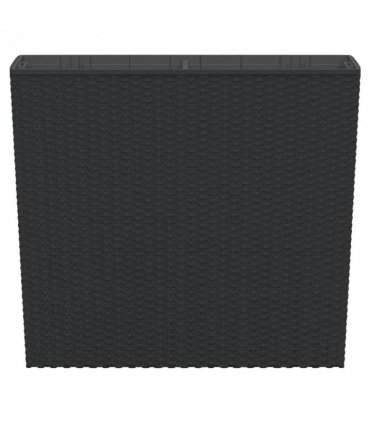 vidaXL Planter with Removable Inner Anthracite 12 / 44 L PP Rattan