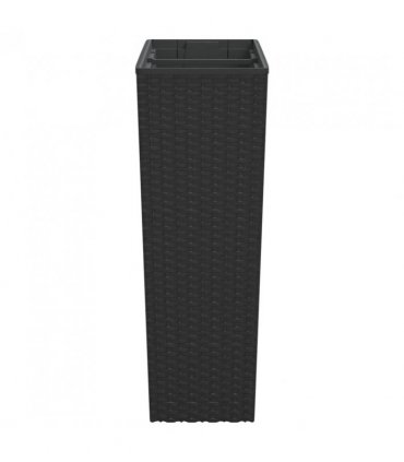 vidaXL Planter with Removable Inner Anthracite 12 / 44 L PP Rattan