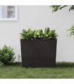 vidaXL Planter with Removable Inner Brown 12 / 44 L PP Rattan
