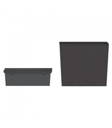 vidaXL Planter with Removable Inner Brown 12 / 44 L PP Rattan