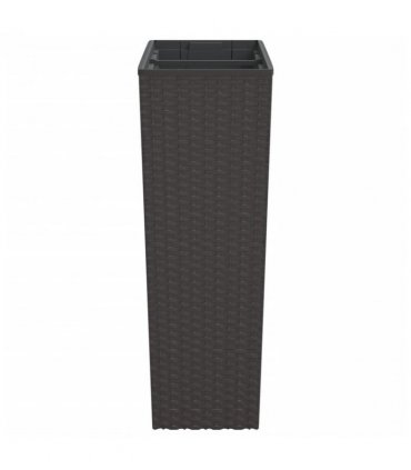 vidaXL Planter with Removable Inner Brown 12 / 44 L PP Rattan
