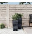 vidaXL Planter with Removable Inner Anthracite 11/26.5L PP Concrete Look — Size: 26.5 l