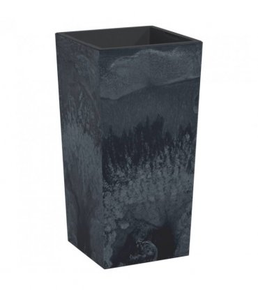 vidaXL Planter with Removable Inner Anthracite 11/26.5L PP Concrete Look — Size: 26.5 l