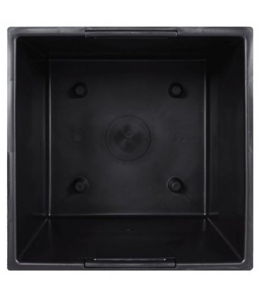 vidaXL Planter with Removable Inner Anthracite 11/26.5L PP Concrete Look — Size: 26.5 l