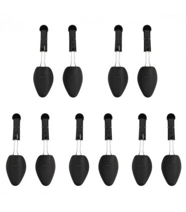 vidaXL Shoe Trees 5 Pairs Black EU 38-44 Plastic — Model: without spring spine