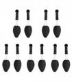 vidaXL Shoe Trees 5 Pairs Black EU 38-44 Plastic — Model: without spring spine