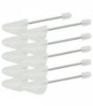 vidaXL Shoe Trees 5 Pairs White EU 35-38 Plastic — Model: with spring spine