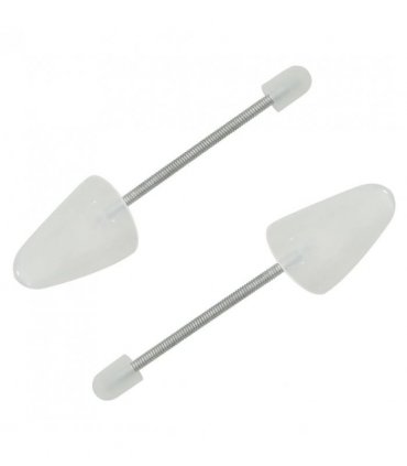 vidaXL Shoe Trees 5 Pairs White EU 35-38 Plastic — Model: with spring spine