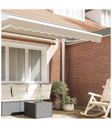 vidaXL Awning Valance Replacement Beige 3 m Polyester