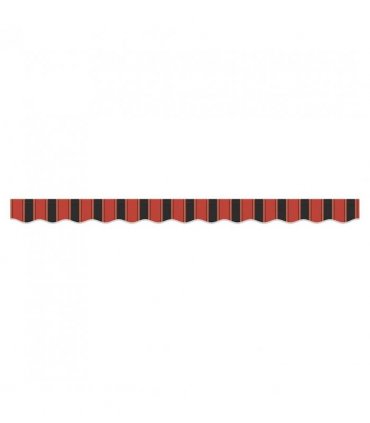 vidaXL Awning Valance Replacement Orange / Black / Yellow 3.5 m Polyester — Colour: Orange/black/yellow