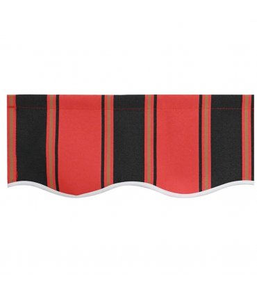 vidaXL Awning Valance Replacement Orange / Black / Yellow 3.5 m Polyester — Colour: Orange/black/yellow