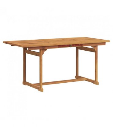 vidaXL 5 Piece Garden Dining Set Solid Wood Acacia and Textilene — Colour: cream — V0672081248