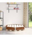 vidaXL Raised Bed Hexagon Brown 160x160 cm Solid Wood Pine — Colour: dark brown