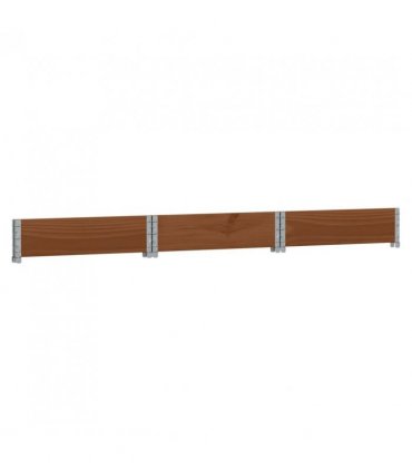 vidaXL Raised Bed Hexagon Brown 160x160 cm Solid Wood Pine — Colour: dark brown