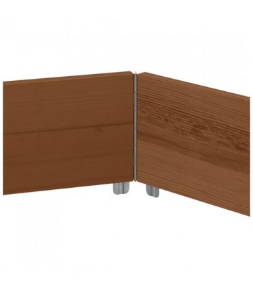 vidaXL Raised Bed Hexagon Brown 160x160 cm Solid Wood Pine — Colour: dark brown