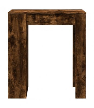 vidaXL Bar Table with Racks Smoked Oak 95x47x103.5 cm Engineered Wood
