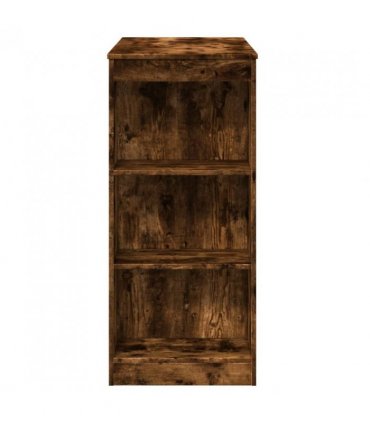 vidaXL Bar Table with Racks Smoked Oak 95x47x103.5 cm Engineered Wood