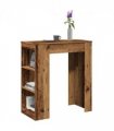 vidaXL Bar Table with Racks Old Wood 95x47x103.5 cm Engineered Wood