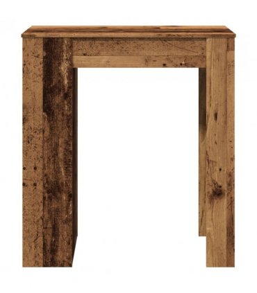 vidaXL Bar Table with Racks Old Wood 95x47x103.5 cm Engineered Wood