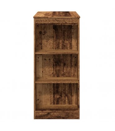 vidaXL Bar Table with Racks Old Wood 95x47x103.5 cm Engineered Wood